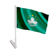Drapeau adhésif macao en polyester facile à coller
