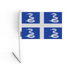 Drapeau adhésif martinique en polyester autocollant