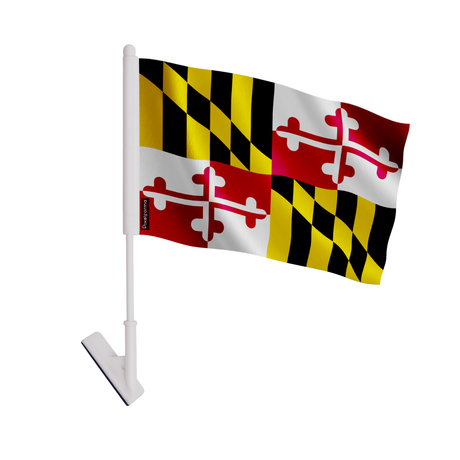 Drapeau adhésif maryland en polyester - pixelforma