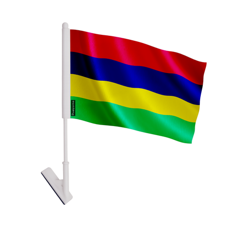 Drapeau adhésif maurice en polyester - pixelforma