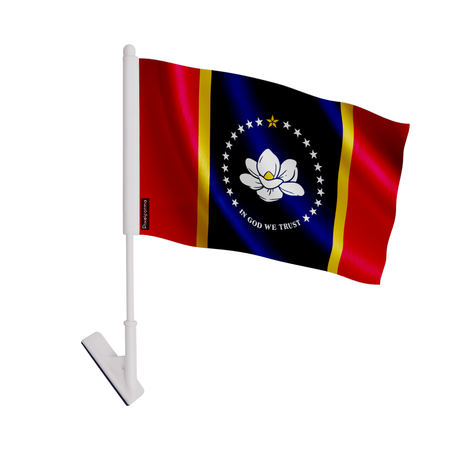 Drapeau adhésif mississippi en polyester - pixelforma