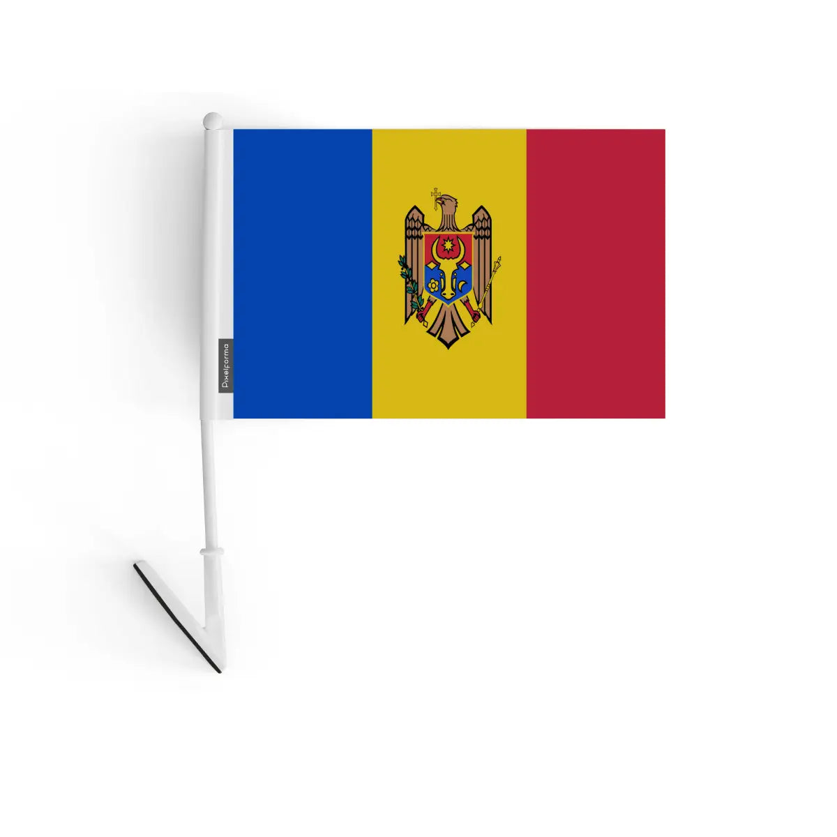 Drapeau adhésif moldavie en polyester - pixelforma