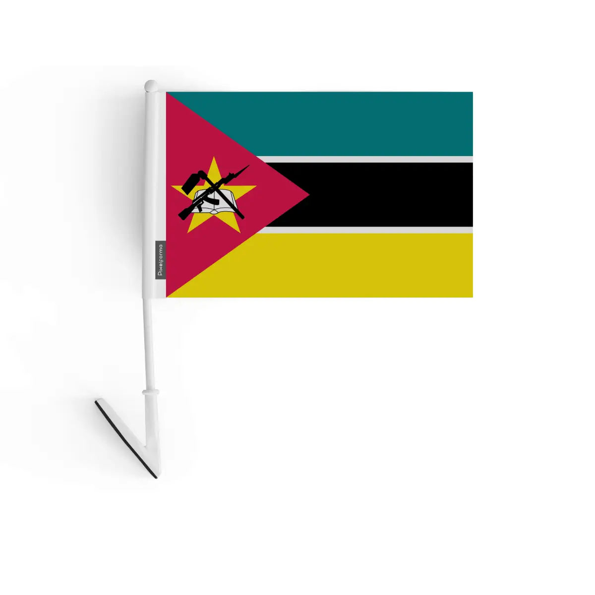 Drapeau adhésif Mozambique en Polyester - Pixelforma 