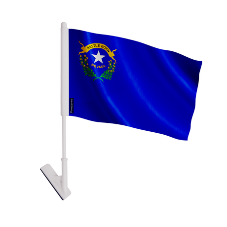 Drapeau adhésif nevada en polyester - pixelforma