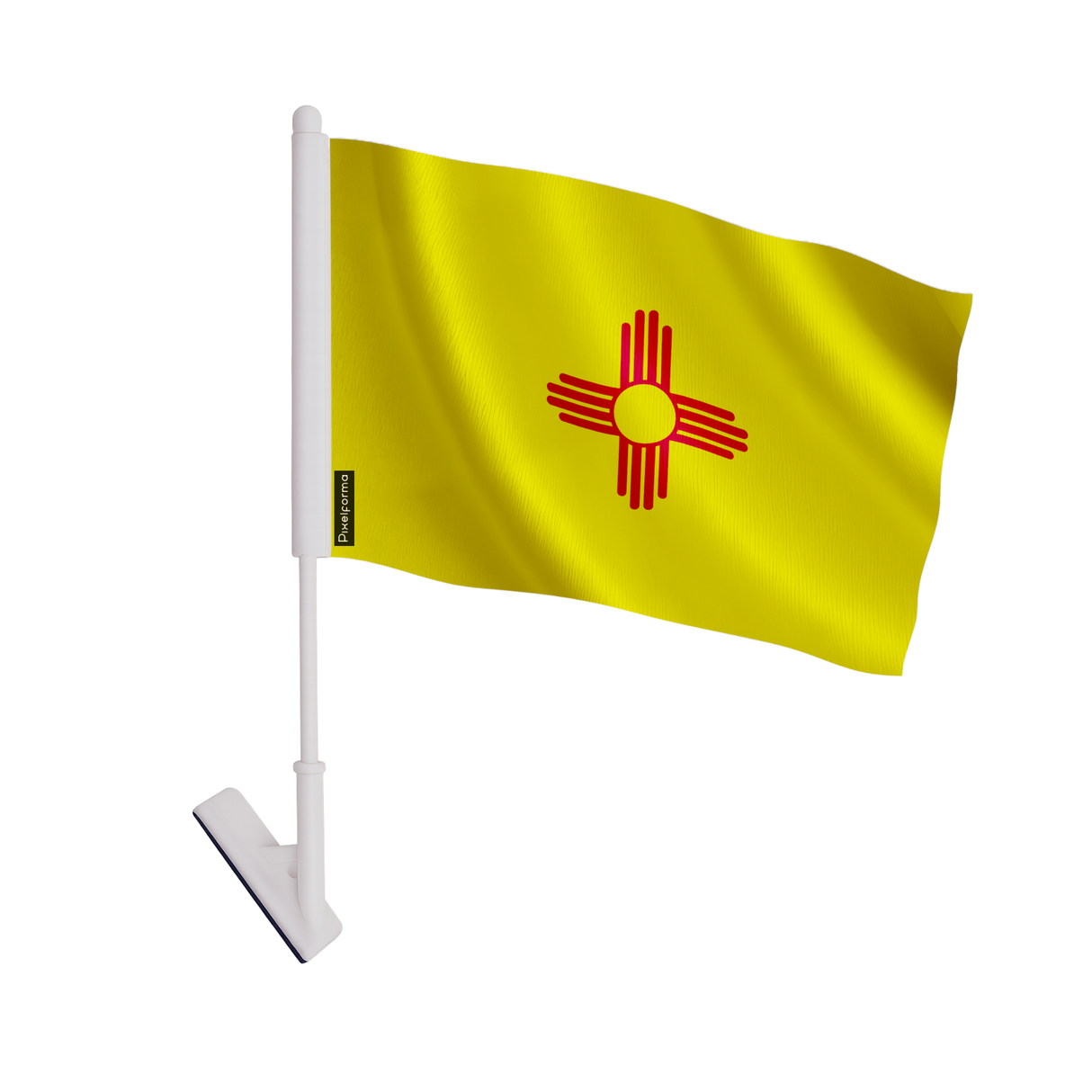 Drapeau adhésif nouveau-mexique en polyester - pixelforma
