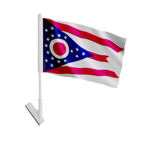 Drapeau adhésif ohio en polyester - pixelforma