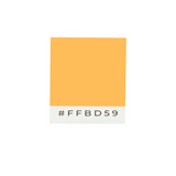 Drapeau adhésif orange clair en polyester - pixelforma