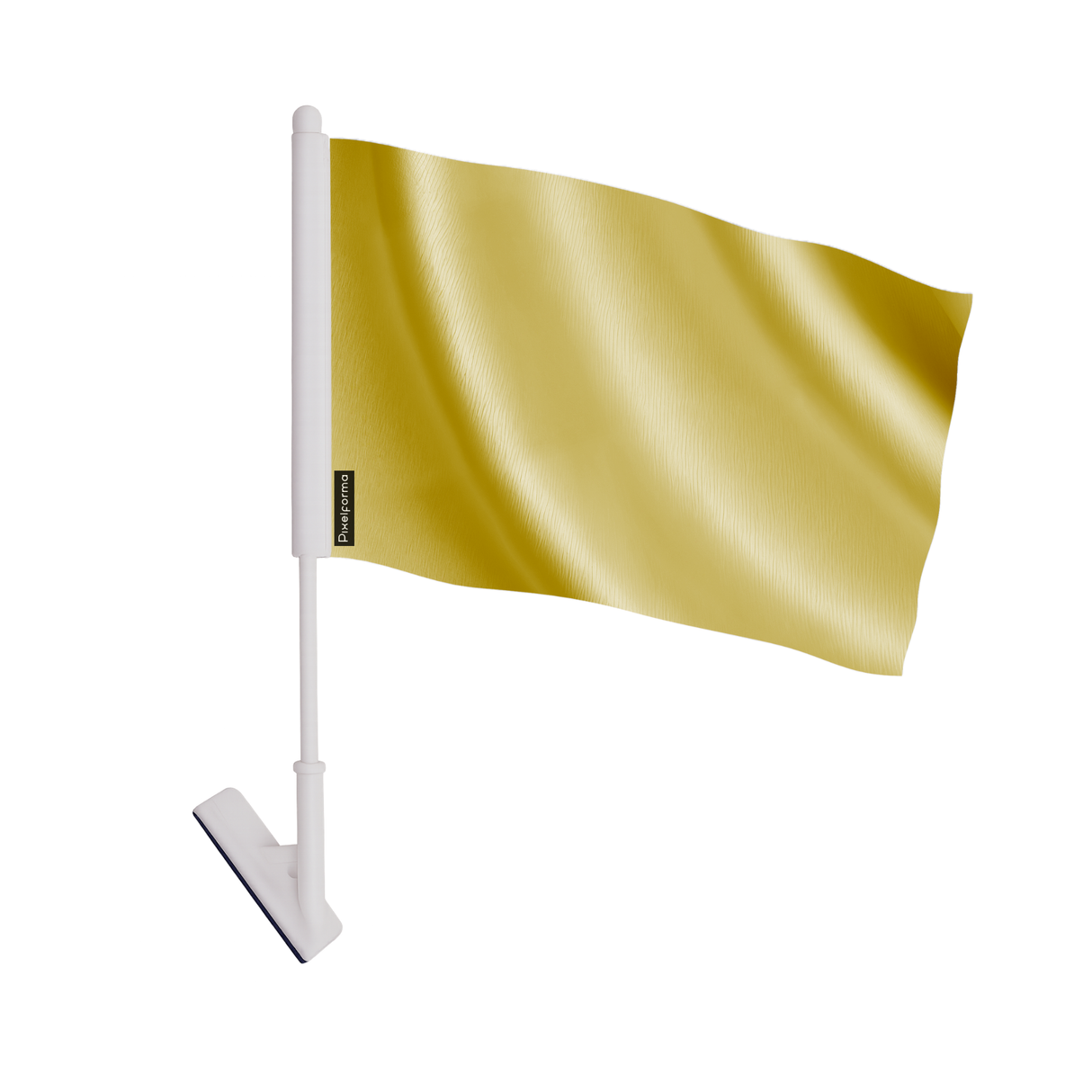 Drapeau adhésif orange clair en polyester - pixelforma