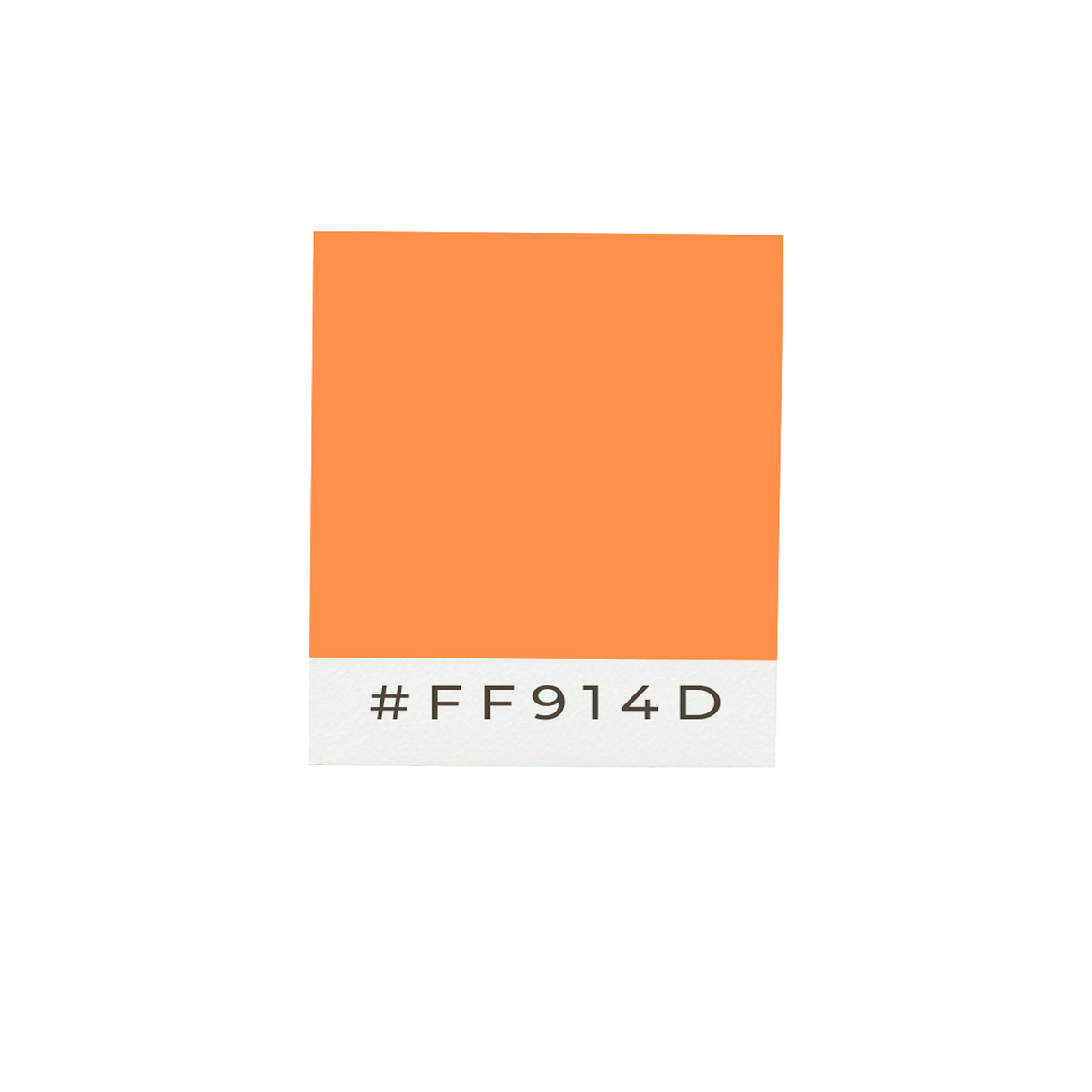 Drapeau adhésif orange en polyester - pixelforma