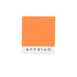 Drapeau adhésif orange en polyester - pixelforma
