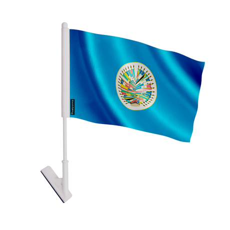 Drapeau adhésif organisation des états américains en polyester - pixelforma