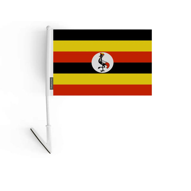 Drapeau adhésif Ouganda en Polyester - Pixelforma 