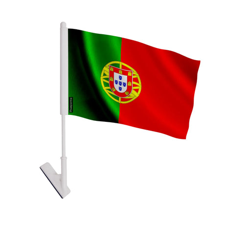 Drapeau adhésif portugal polyester souple facile à coller