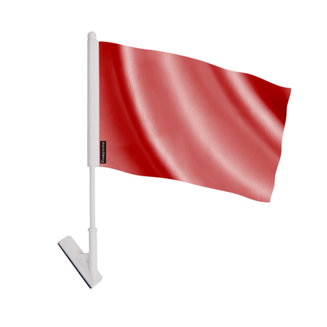 Drapeau adhésif rouge clair en polyester - pixelforma