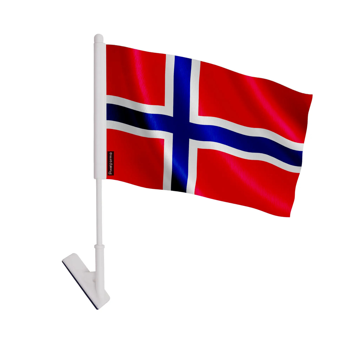 Drapeau adhésif svalbard jan mayen polyester facile à coller