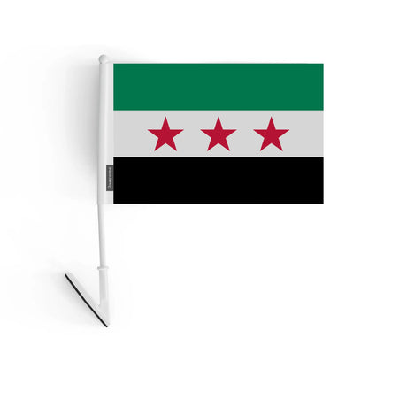 Drapeau adhésif syrie en polyester à coller maison jardin