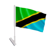Drapeau adhésif tanzanie polyester souple facile à coller