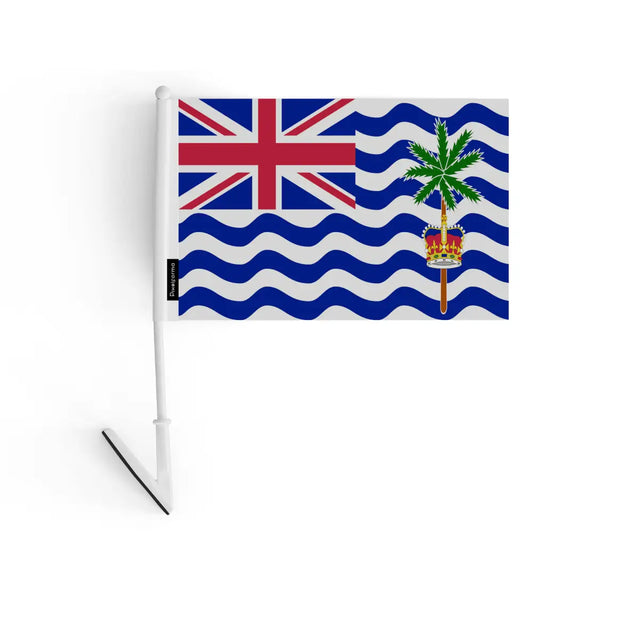 Drapeau adhésif territoire britannique de l’océan indien en polyester - pixelforma