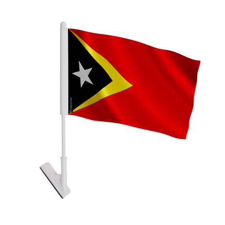 Drapeau adhésif timor oriental en polyester - pixelforma