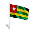 Drapeau adhésif togo polyester souple facile à coller