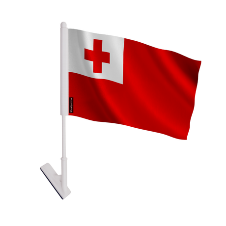Drapeau adhésif tonga en polyester - pixelforma