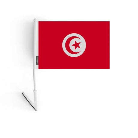 Drapeau adhésif Tunisie en Polyester - Pixelforma 