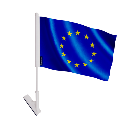 Drapeau adhésif union européenne en polyester - pixelforma