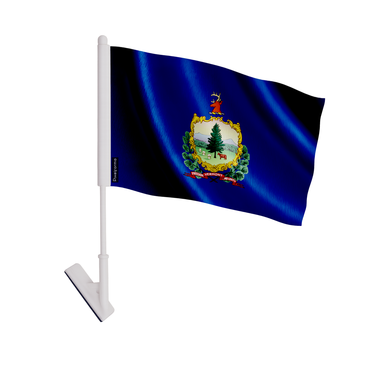 Drapeau adhésif vermont en polyester - pixelforma