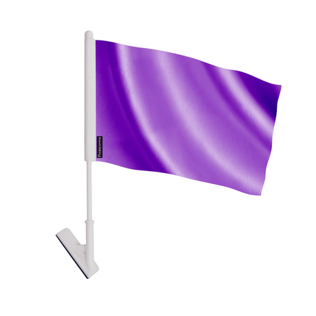 Drapeau adhésif violet en polyester - pixelforma