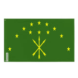 Drapeau adyguée polyester imprimer double ourlet œillets