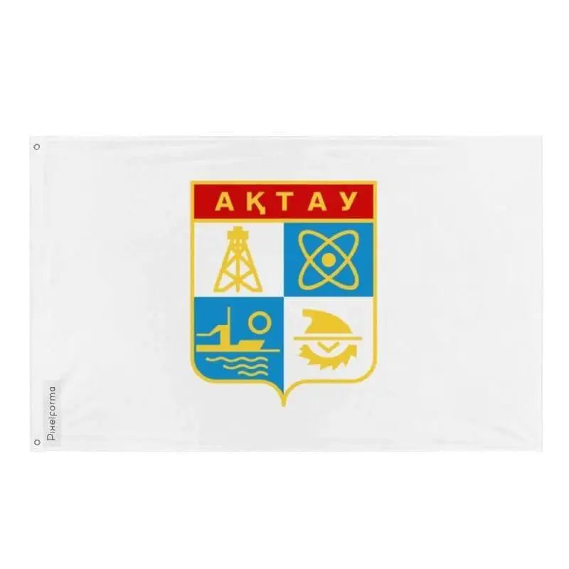 Drapeau aktaou polyester résistant avec œillets à gauche