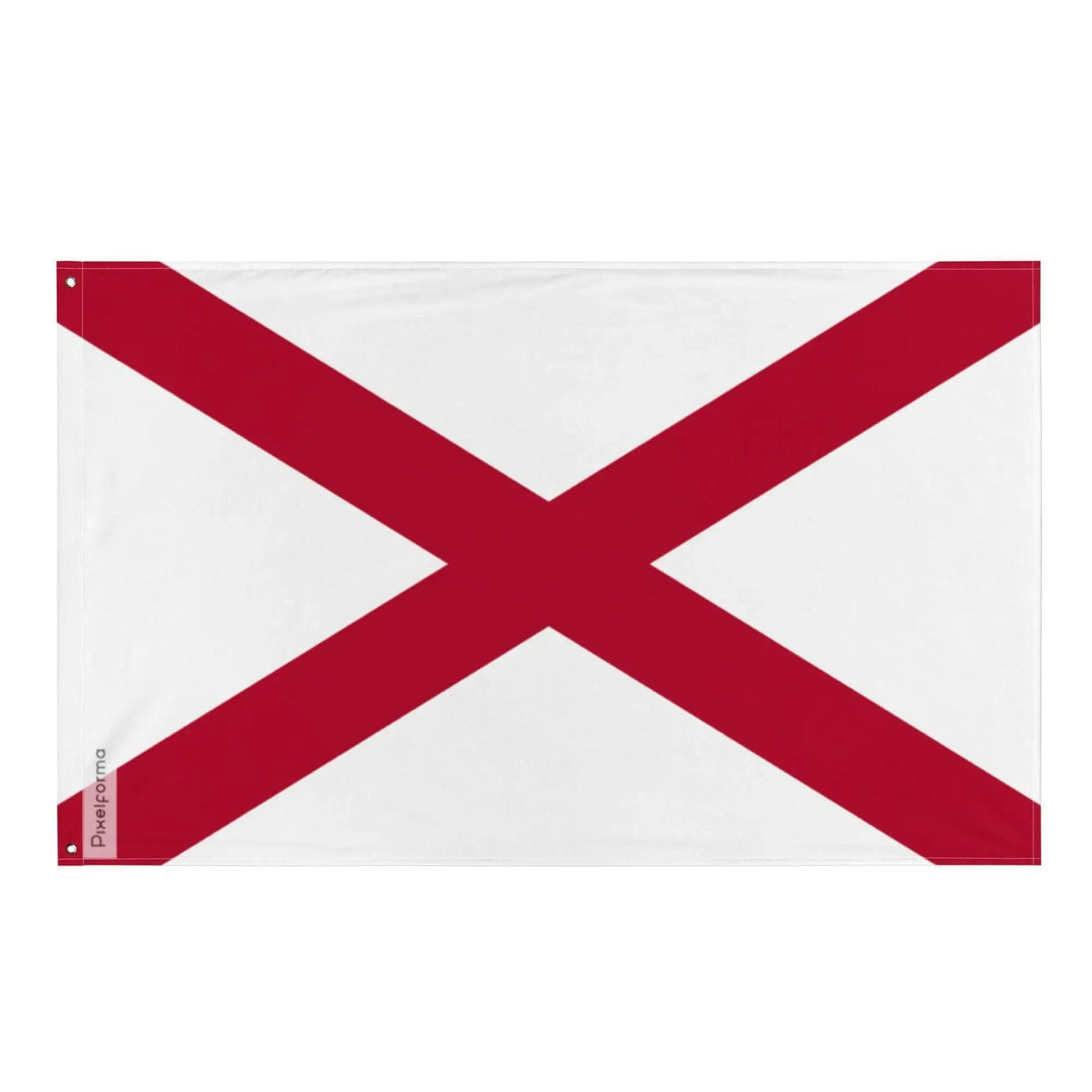 Drapeau alabama polyester résistant avec œillets à gauche