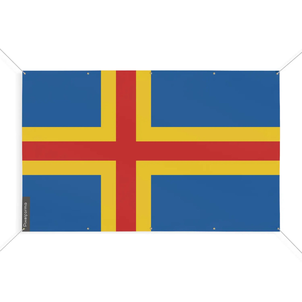 Drapeau åland 10 oeillets en plusieurs tailles (s) - pixelforma