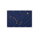 Drapeau de l'Alaska format S en polyester avec dix œillets