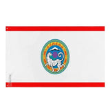 Drapeau almaty polyester résistant avec œillets à gauche