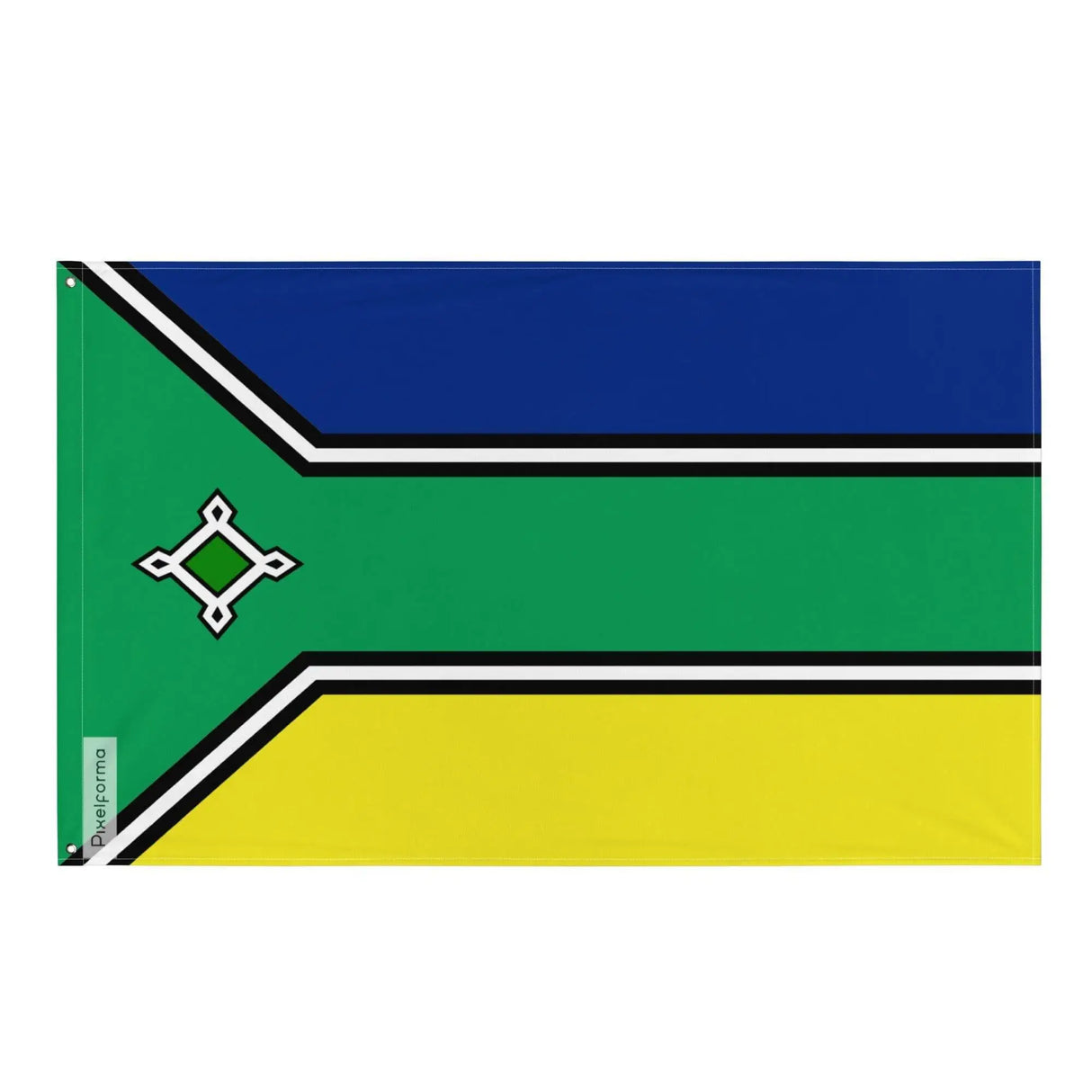 Drapeau amapá polyester résistant avec œillets à gauche