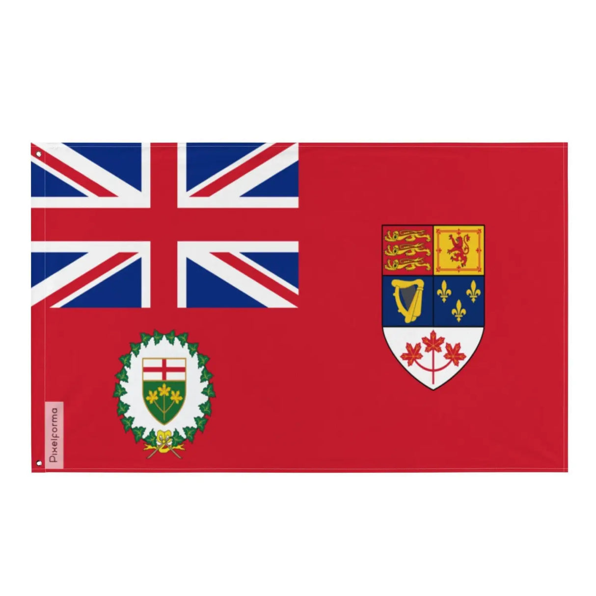 Drapeau ancien du lieutenant-gouverneur de l’ontario plusieurs tailles en polyester - pixelforma