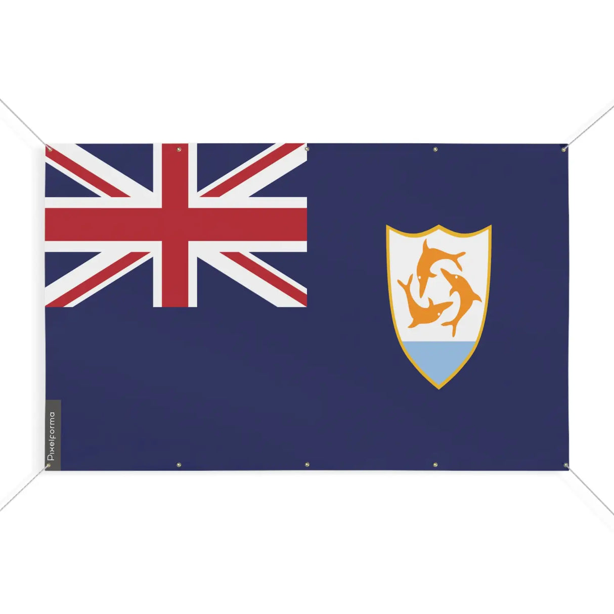 Drapeau anguilla 10 oeillets en plusieurs tailles (s) - pixelforma