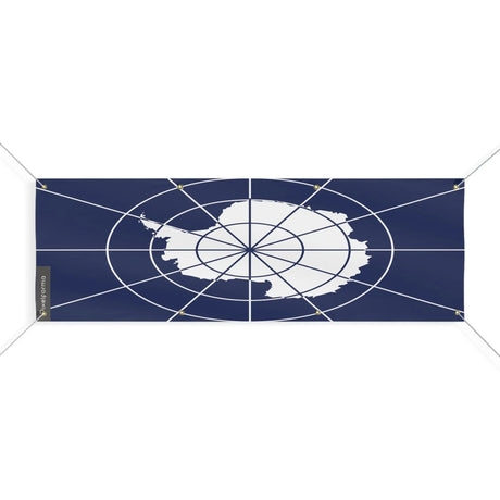 Drapeau antarctique officiel polyester résistant aux intempéries
