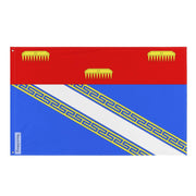Drapeau ardennes polyester résistant avec œillets à gauche