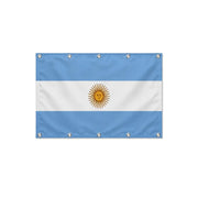 Drapeau de l'Argentine format S en polyester avec dix œillets