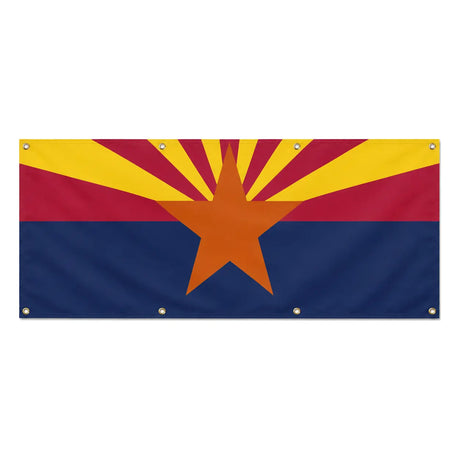 Drapeau arizona polyester résistant aux intempéries œillets