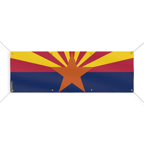 Drapeau arizona polyester résistant aux intempéries œillets