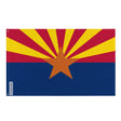 Drapeau arizona polyester résistant avec œillets à gauche