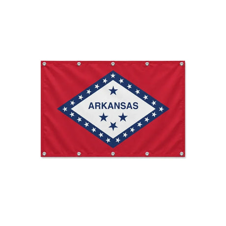 Drapeau de l'Arkansas format S en polyester avec dix œillets