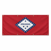 Drapeau arkansas polyester résistant aux intempéries œillets