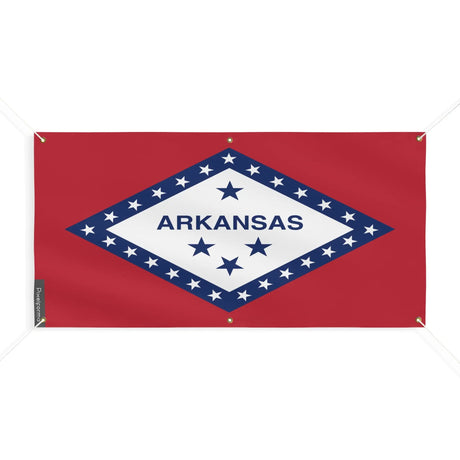 Drapeau arkansas polyester résistant aux intempéries