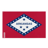 Drapeau arkansas polyester résistant avec œillets à gauche