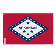 Drapeau arkansas polyester résistant avec œillets à gauche
