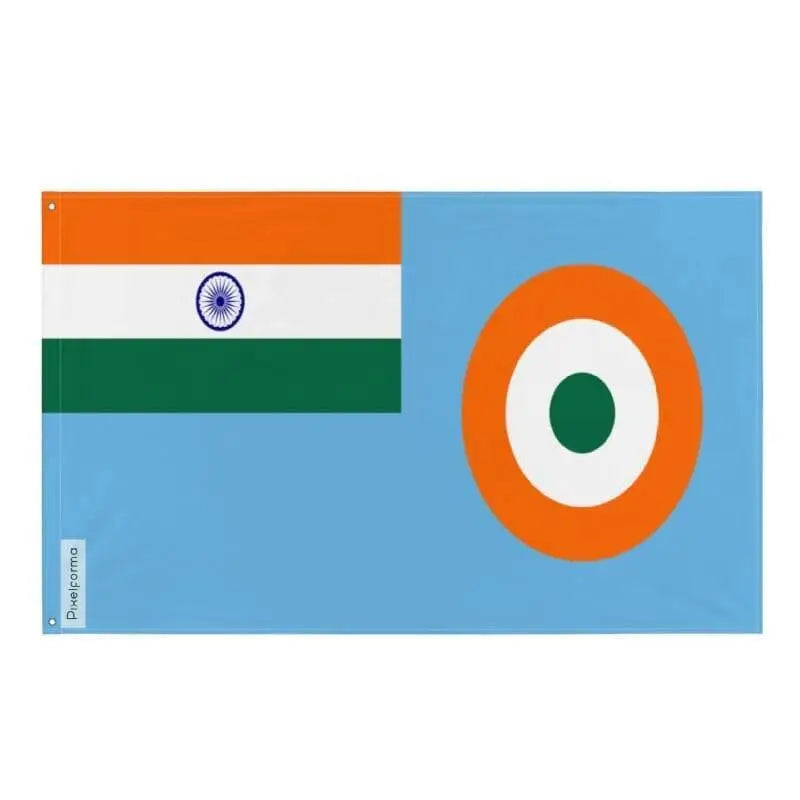 Drapeau armée de l’air indienne polyester œillets à gauche